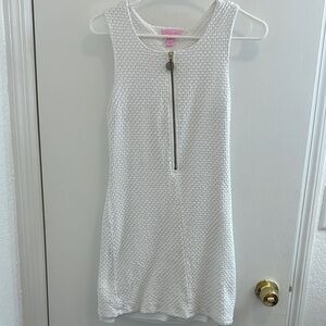 White Textured Lily Pulitzer Dress